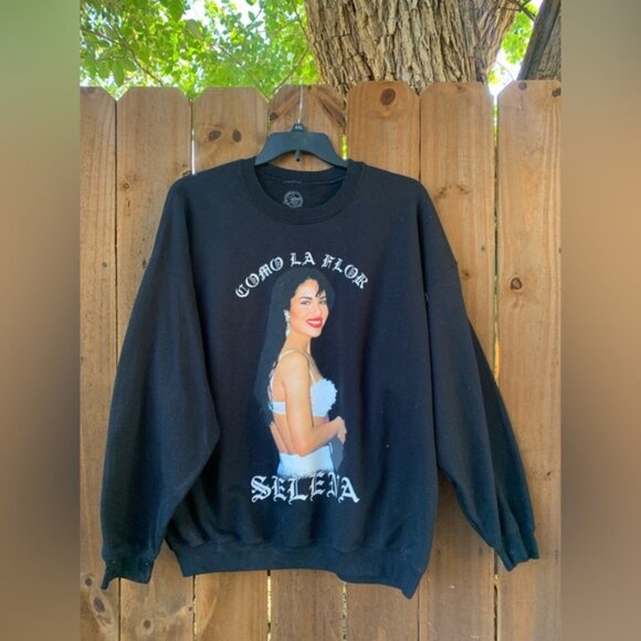Vintage "Como la Flor" Selena Quintanilla crew neck sweatshirt size 2X. - Picture 1 of 6